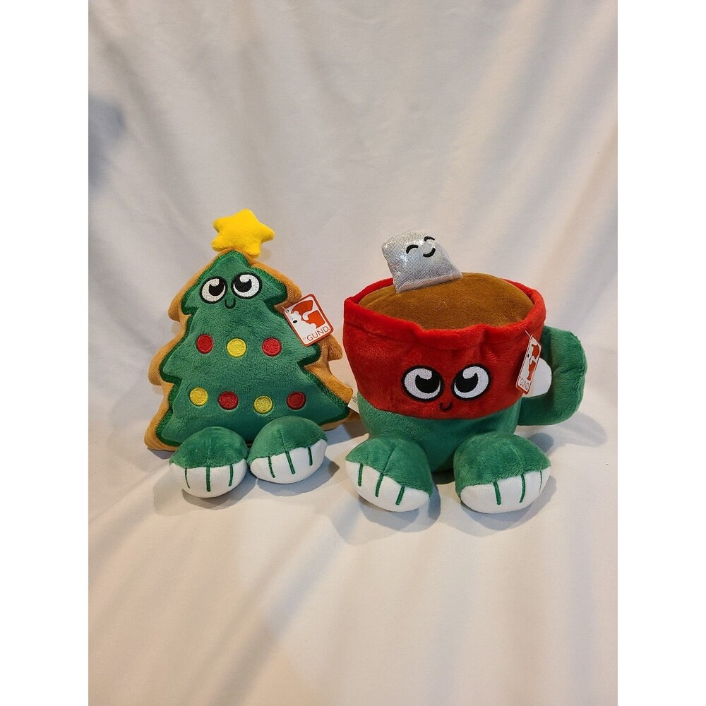 Gund Christmas Tree and Hot Chocolate Plush